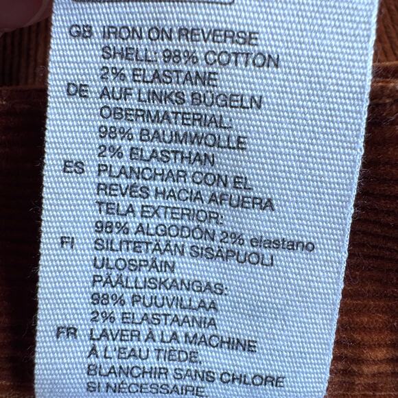 & Other Stories Womens Kick Flare Corduroy Pants Size 2 Fall Chestnut Brown - Picture 6 of 7